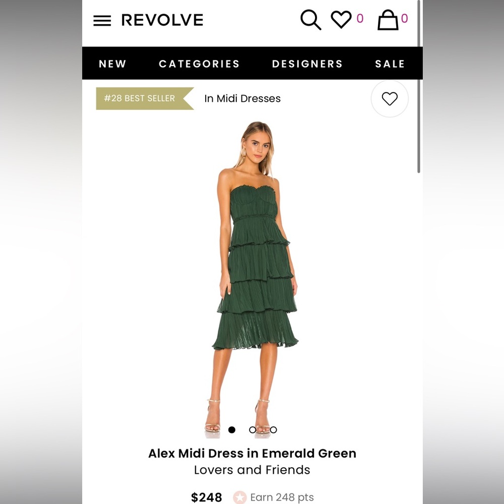 NWT Revolve Lovers and Friends Alex Midi Dress - size medium